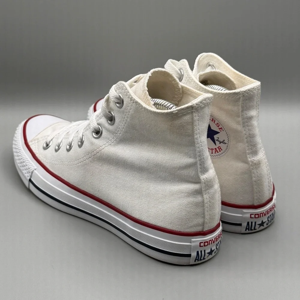 Converse Chuck Taylor All Star High Top Sneakers White Canvas Mens 5 Womens 7 - Picture 5 of 16